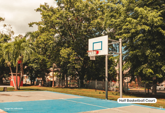 Half Basketball Court